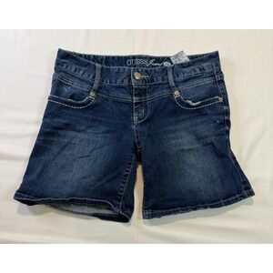 GUESS Jeans Denim Shorts Women's Medium Wash Button Zip Fly Size 29 Y2K